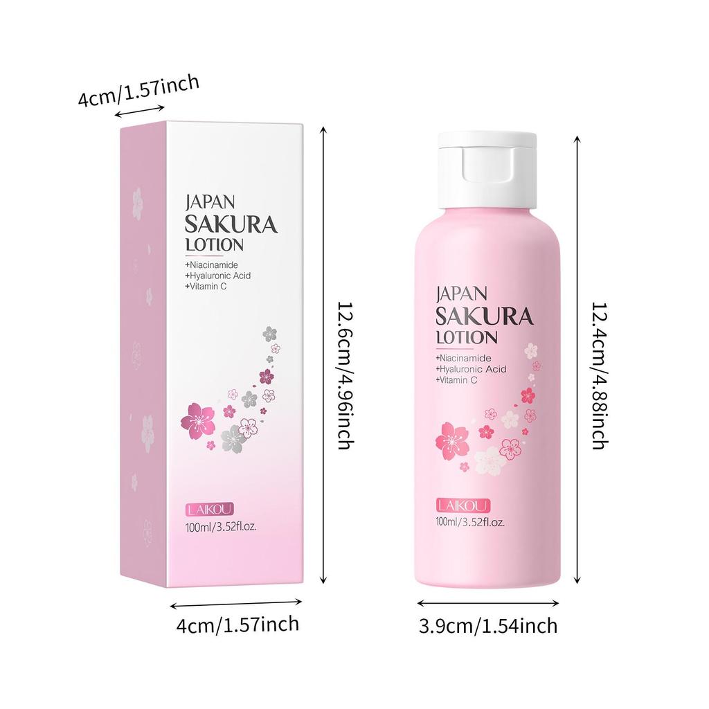 LAIKOU Sakura 100ml Moisturizing Hydrating Body Lotion Skincare
