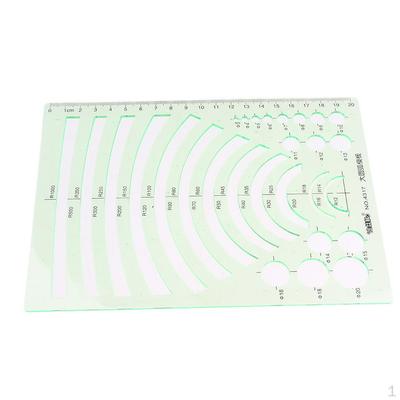 Clear Plastic Circles Arc Template Stencil Drawing Ruler Tool