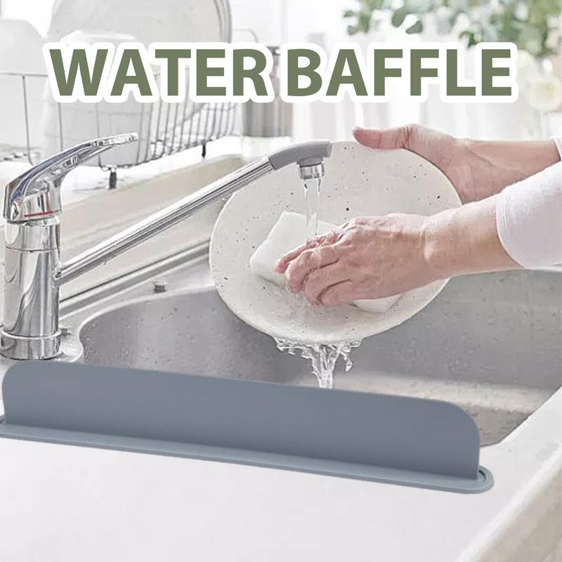 Kitchen Sink Splash Guard Silicone Sink Splash Guard Backsplash Reusable Splash Protector for Faucet Washing Dishes Kitchen Sink