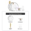Nordic Style 45-Piece Tableware Set: Plates, Rice Bowls, Diamond Soup Bowls, and Fish Plates for 10 People