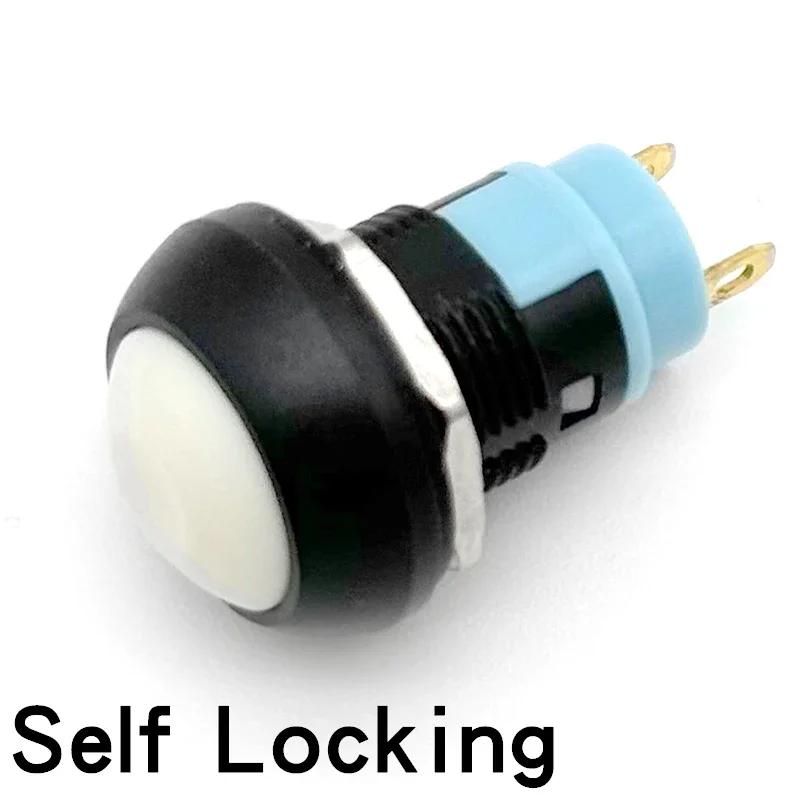 5/20/100Pcs Pbs-33B 12Mm Self-Reset On-Off Self-Locking Push Button Switch 2Pin Mini Momentary Round Switch