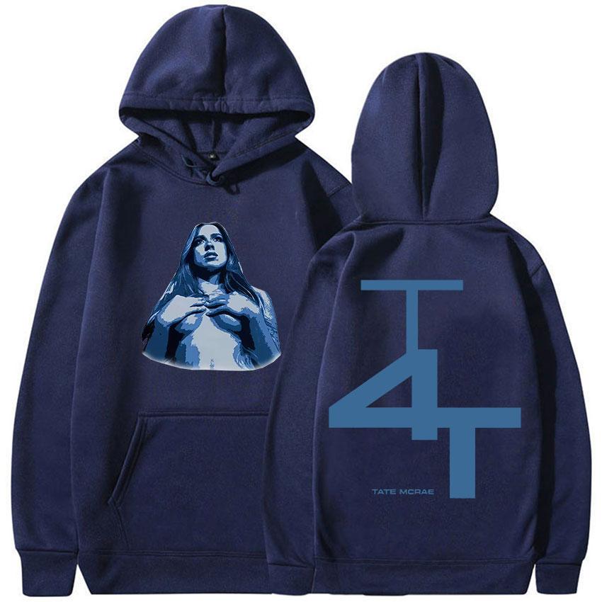 Singer Tate McRae TIT FOR TAT Tour Album 2025 Graphic Hoody Men Women Y2K Fashion High Quality Fleece Pullover Hoodie Streetwear