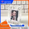 Acrylic Magnetic Photo Frame - 6x4cm Transparent ID Card Display