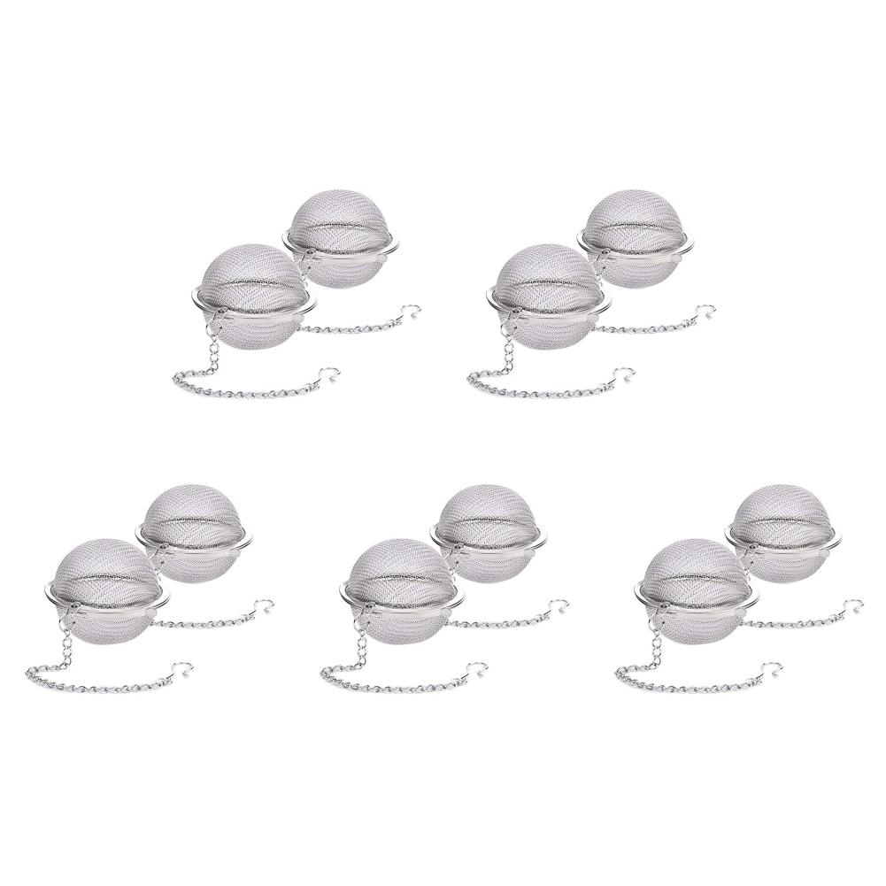 2/4/6/8/10PCS Loose Leaf Tea Strainer Stainless Steel Tea Filter Mesh Tea Interval Diffuser for Herbal, Spices and Seasonings