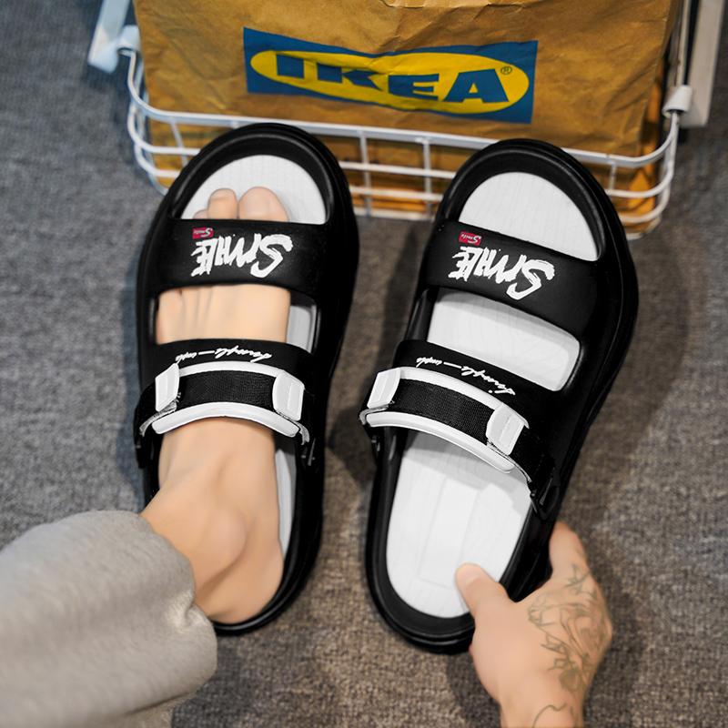 Fashion Men's and Women's New Summer Slippers Anti-slip Wear-resistant Sandals Lovers Thick Sole Beach Sandals Casual Sneakers