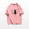 Pure cotton design American Hong Kong flavor short-sleeved t-shirt women's summer loose and unique chic half-sleeved couple's top tide