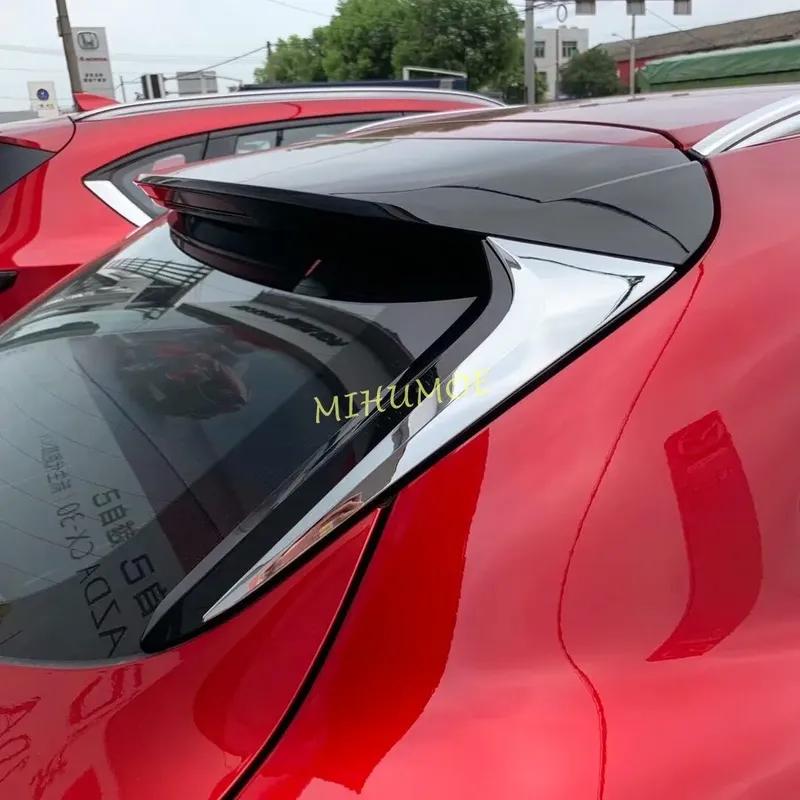 For Mazda CX-30 CX30 DM -2025 Chrome Rear Tailgate Window Cover Trim Car Wing Spoiler Strips Accessories