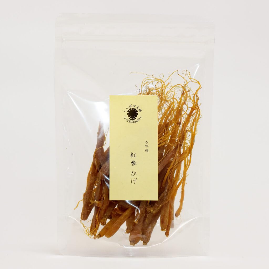 

Red Ginseng Korean Changbai Grown in an Outdoor Medicinal Korean Tanpopo Honpo 6-Year-Old Root, 100g, Ginseng, Mountain, Pesticide-Free, Environment,
