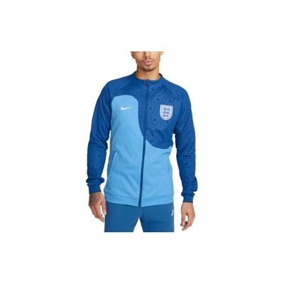 England Academy Pro Logo Bestickt Reißverschluss Frühling Herbst Rundhals Langarm Jacke Herren Jacke Blau DX9817-462