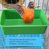 10pcs Bird Water Bath Tub Pet Bird Bowl Parrots Parakeet Birdbath Cage Hanging Small Parrot Cage Pet Bird Cage Accessories