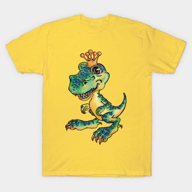 Men Black Print T-shirt T-Rex: King Of The Dinosaurs (Green) No-Cut Transfer Paper Print Cotton Tshirt 3XL