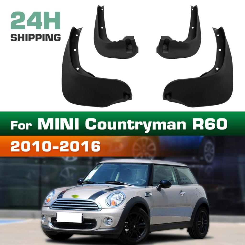 4PCS Car Mud Flaps Splash Guards Mudguards Car Mud Flaps Compatible with MINI Countryman R60 2010 2011 2012 2013 2014 2015 2016