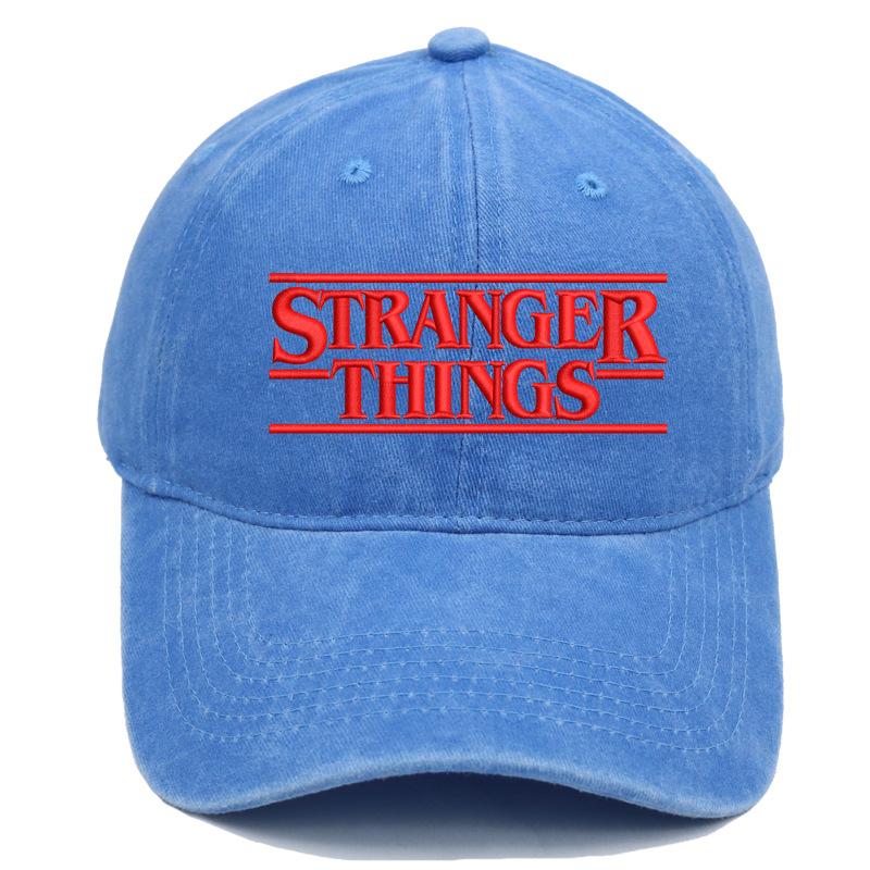 Stranger Things Hat Season 5 Hot Sale Embroidery Washed Baseball Cap Men and Women