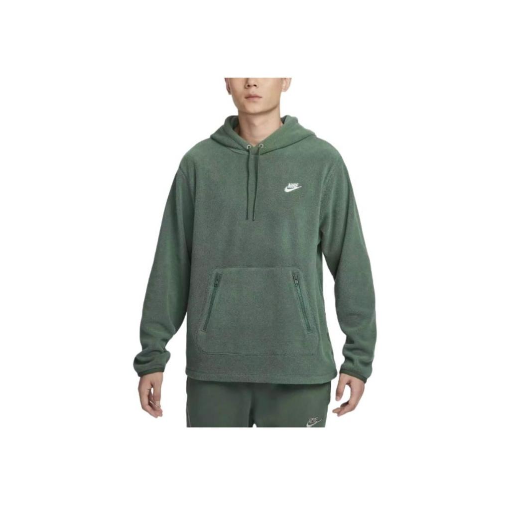 Nike Pullover Kapuzen-Fleece Weiche Bequeme Jacke Herrenjacken Tannengrün FZ0661-323