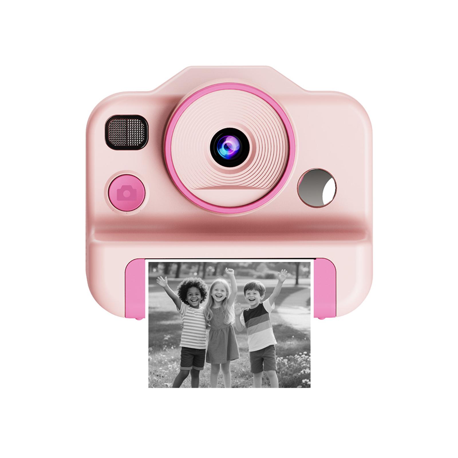 

Instant Print Camera Selfie Digital Camera with 1080P Videos (TF Card Not Included) 1500mAh HD Dual Lens Selfie for Girls Boys розовый