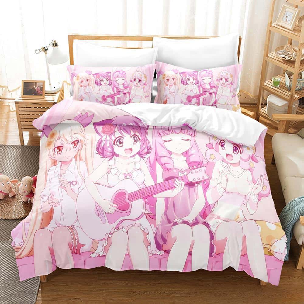 Fashion 3d Print Game Show By Rock! Bedding Set Cartoon Anime Three-piece Set Adult Kid Bedroom Duvet Cover Sets Home Textiles