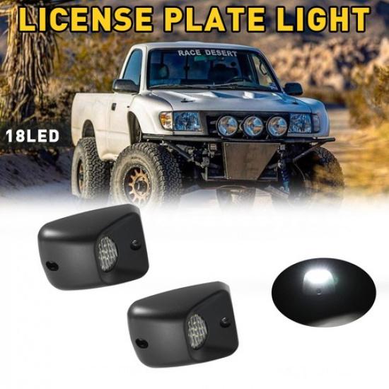 White LED Full License Plate Lights OE-Fit Lamp Set For Toyota Tacoma 1995-2004