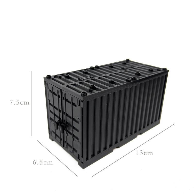 WW2 Military MOC War 2 Container Camp Equipment Warehouse SWAT Scene Cannon Base Model Building Blocks Bricks Children Toys Gift