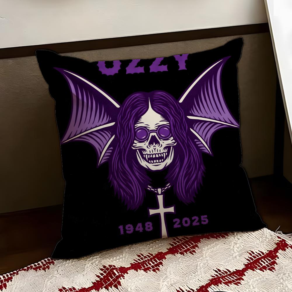 SingerOOzzy Osbournes Cushion Cover Reversible Soft Durable Pillow Cover Home Car MultiScene Use for Daily Comfort