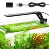 AQQA Small Aquarium Light with Timer, 10 Brightness Settings, 3 Color Switching, USB Powered, 16H Auto Dimming Mode, for Small Aquariums, Medaka Light