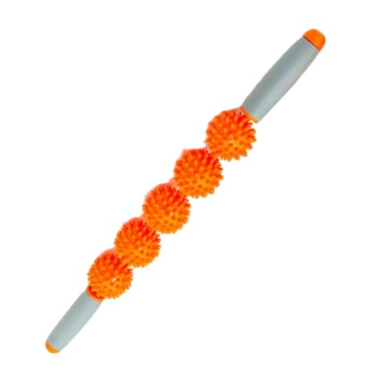 Massage-Rollenstab mit 3/5 Noppenbällen, Faszien-Muskel-Cellulite Tiefengewebs-Massagegerät, Massagegerät für Muskelkater, Nacken, Bein, Rücken