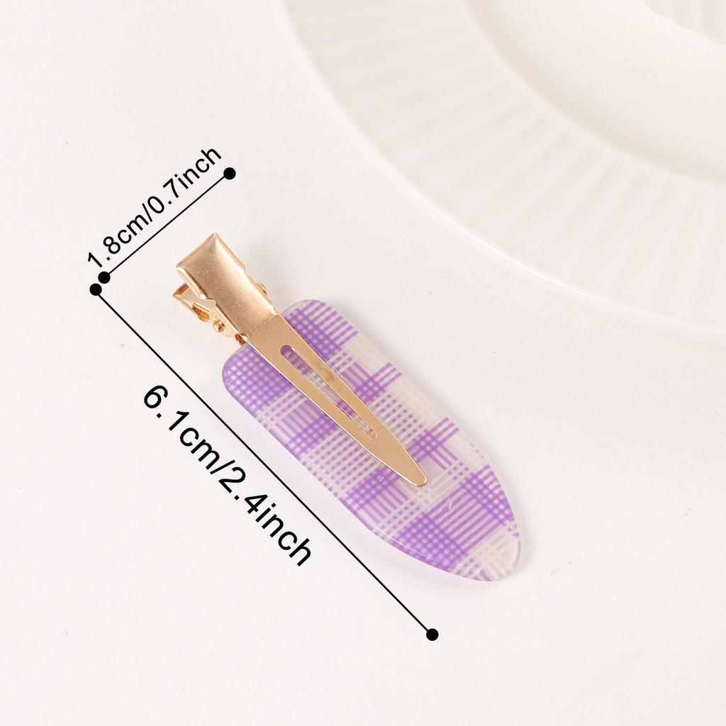 Bambus Yao Academy Style Karomuster Haarklammer - High-End Mode Pony-Halter Accessoire für Mädchen