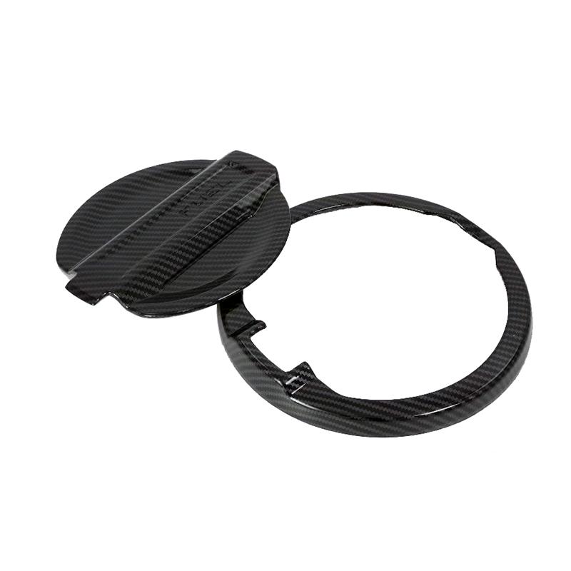 For Jeep Wrangler JL 2018 ABS Chrome or Carbon Fiber Look Car Styling Tank Fuel Gas Diesel Oil Cap Cover Trim Accessories