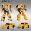 Transformation Toys Yellow Bee Hornet Warrior Movie Action Alloy Figure Robot Beetle Deformation Model Gifts BAIWEI TW1025 SS49 Kid Friendly