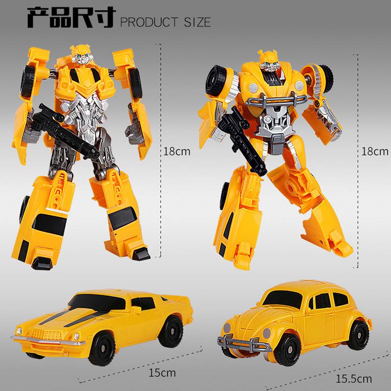 Transformation Toys Yellow Bee Hornet Warrior Movie Action Alloy Figure Robot Beetle Deformation Model Gifts BAIWEI TW1025 SS49 Kid Friendly