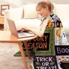 Halloween Print Pumpkin Castle Blanket Flannel Blanket Throw Blanket