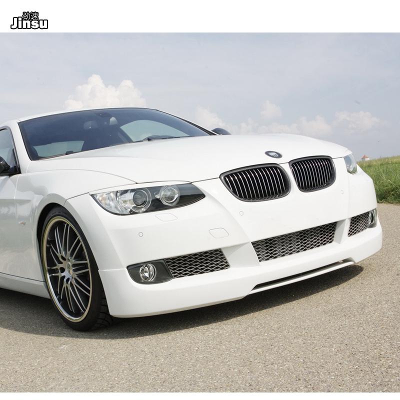 Carbon Fiber Decoration Headlights Eyebrows For BMW 3 Series Coupe E92 E93 2006 - 2008 E90 M3 Fiber Glass Primer Eyelids Cover