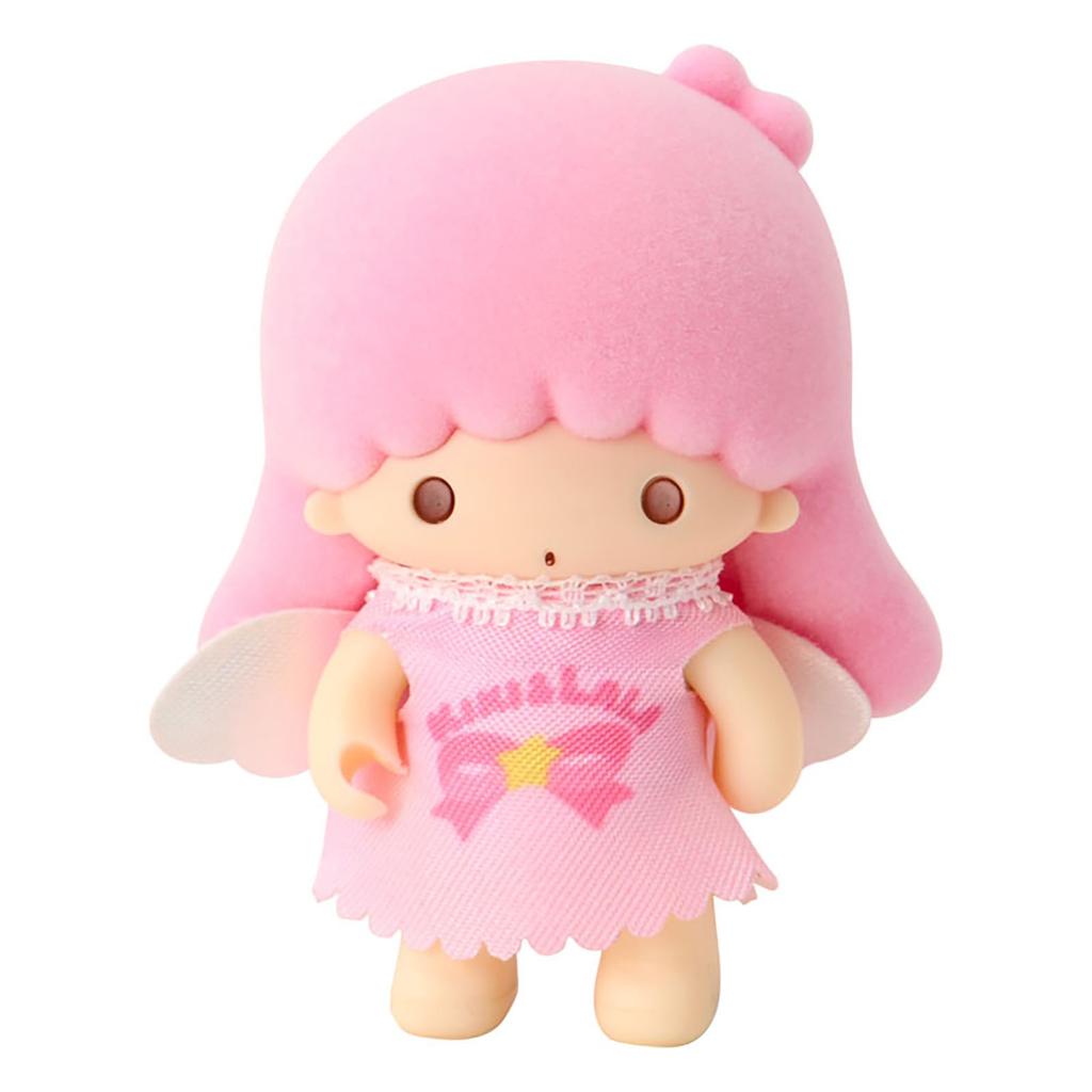 Sanrio Little Twin Stars Lala Flocked Doll Angel 396681 (Pitatto Friends Mini) – For Ages 15+