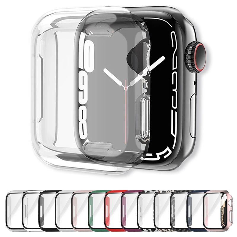 Durable Pc Case With Hd Clear Screen Protector For Apple Watch Protects Against Accidental Drops