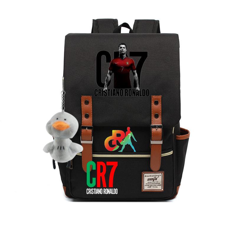 

Teen Student School Bag Men s and Women s Casual Belt Buckle Backpack
