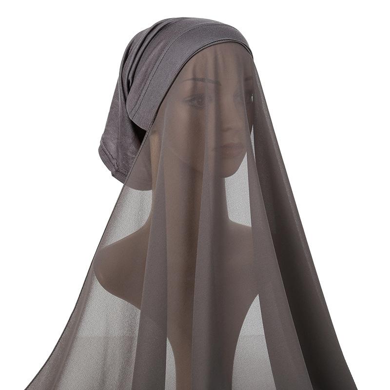 One Piece Hijab Ready To Wear Instant Bawal Instant Headscarf Instant for Muslim Women