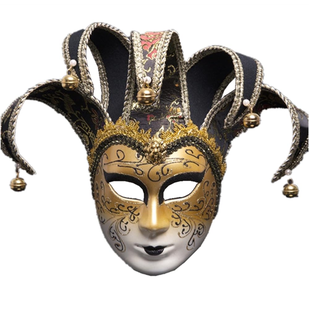 Maschera Veneziana per Feste Maschera di Carnevale Artistica Comoda Maschera Cosplay Joker Romana Per Mascherata Festa di Halloween Ballo