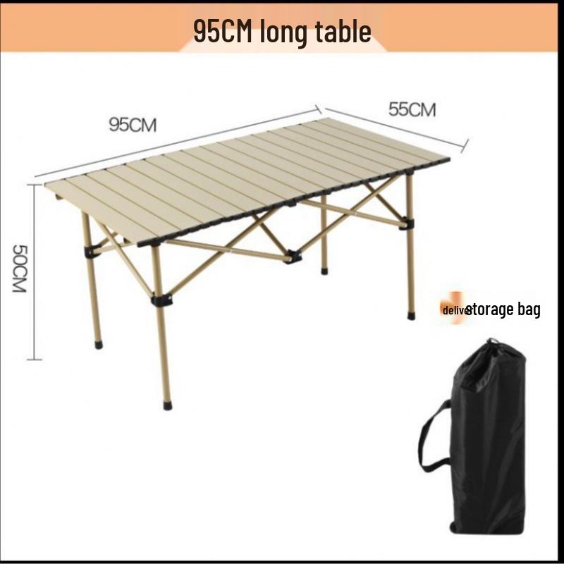 Folding Outdoor Camping Table - Thickened Portable Picnic & BBQ Equipment