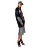 GREEDILOUS Black Chandelier Neoprene Dress
