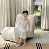 Class A Lyocell Girls' Little Fish Summer Pajamas – Soft, Breathable, Lightweight Camisole Homewear