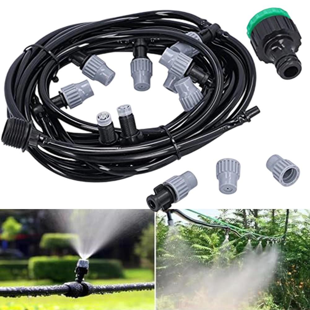 Garden Irrigation Hose Misting & Drip System Easy Installation Kit