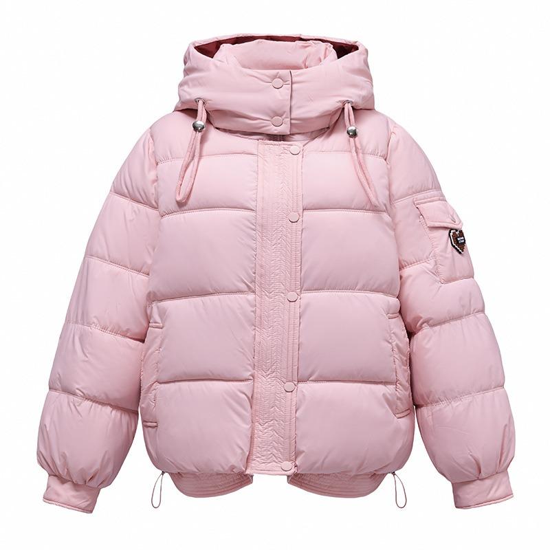 Short Down Cotton Jacket Women's New Small Fashion Sports Down Cotton Bread Jacket Warm Jacket
