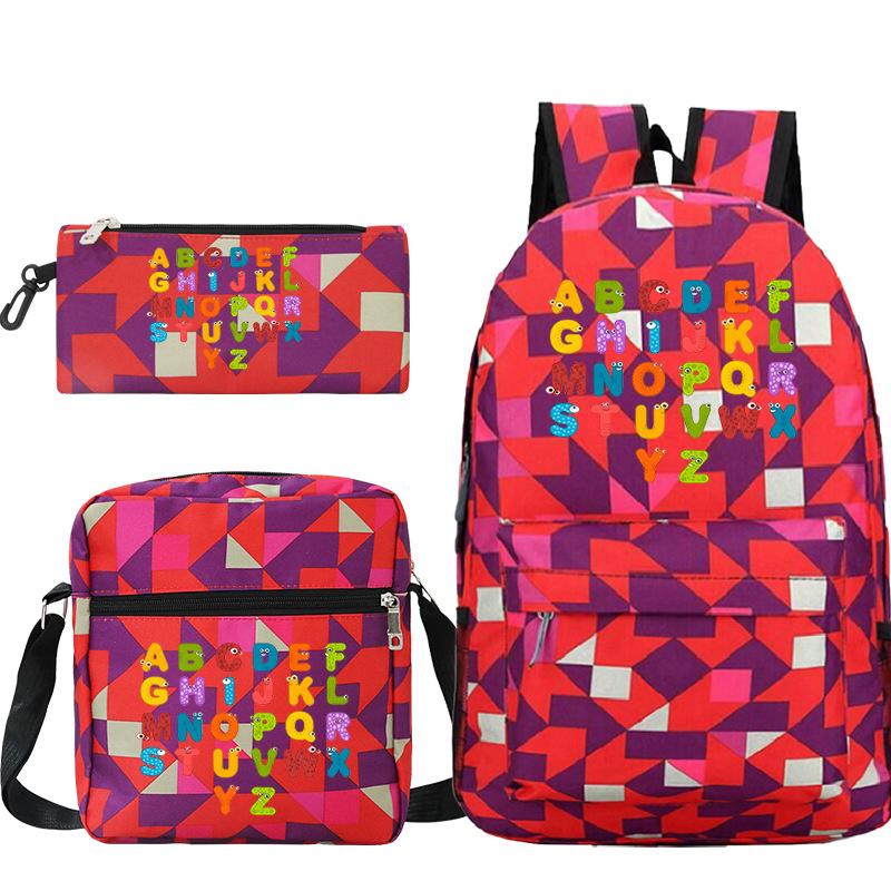Game Alphabet Lore Alphabet Legend School Bag Backpack Shoulder Bag Pencil Case