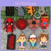 Unique Stranger Things Deadpool Pvc Keychain For Fans Of The Series Durable And Stylish!