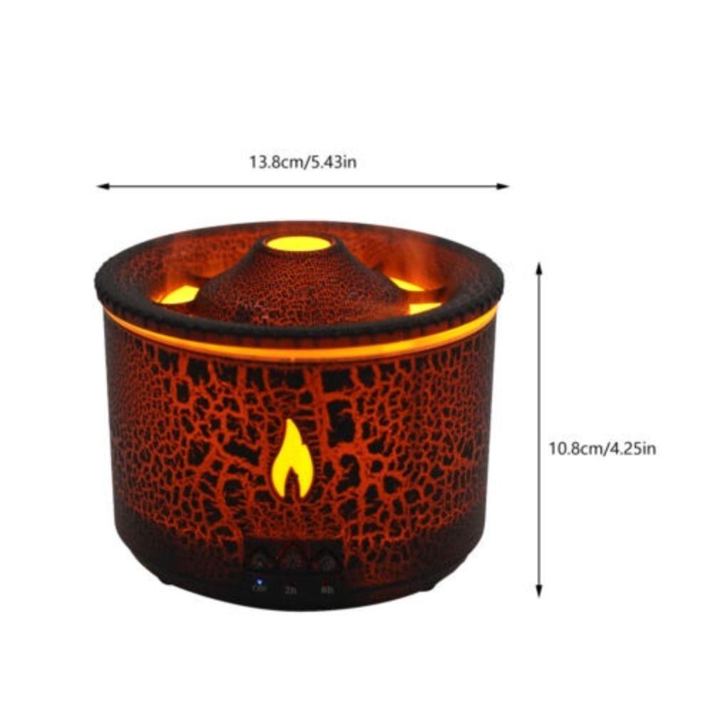 2 Lights Modes Flame Diffuser with Remote Control Air Humidifier Essential Oil Fragrance