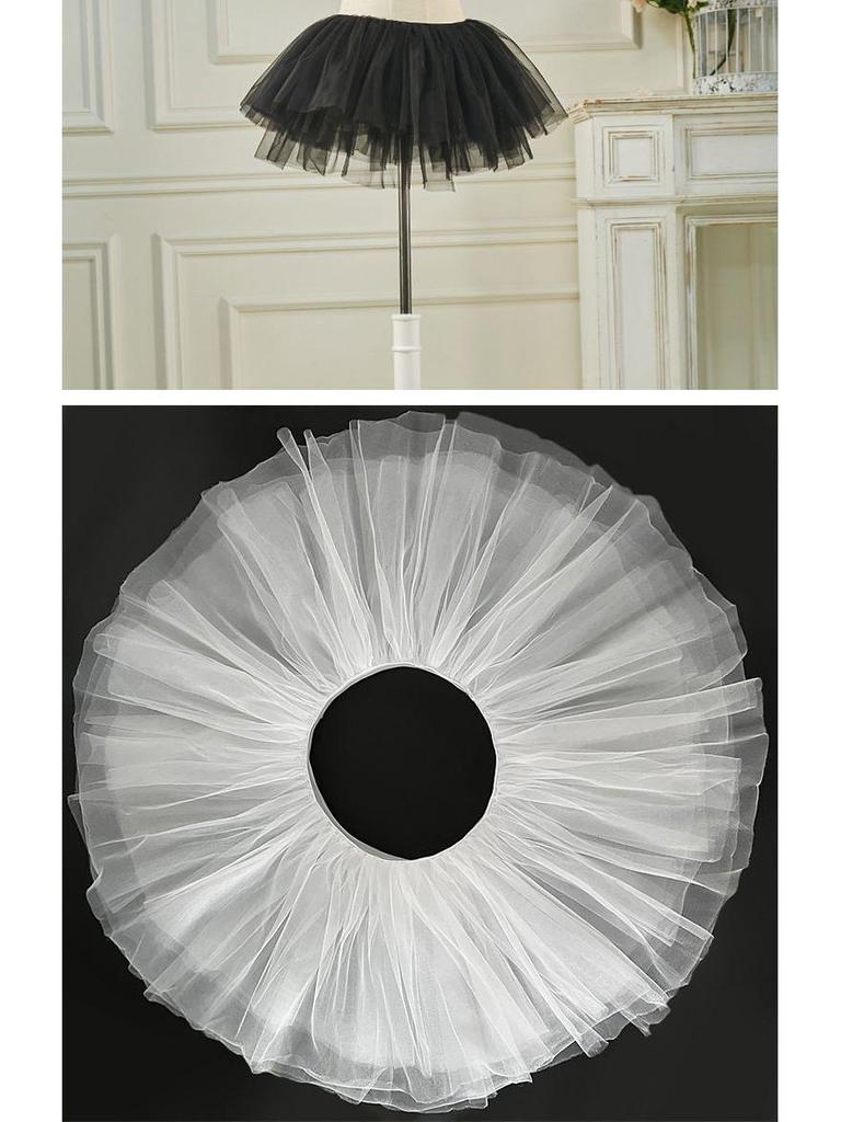 Women's Fluffy Lolita Petticoat: Short Cosplay Dog Skirt, Versatile Underskirt, Wearable Outside