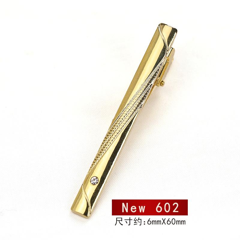 Business Versatile Men'S Dress Gold Tie Clip Marriage Men'S And Women'S Pin Korean Version Security Laveclip Fashion Laveclip