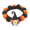 Witch Bat Pumpkin Collar Halloween Pom-pom Cat Collar, Adjustable Cute Dog with Decorations Orange And Black Pom-poms for Cats Dogs Photogenic