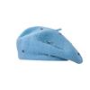 Women S Wool Beret Hat With Rhinestones Vintage Multi Color Face Slimming