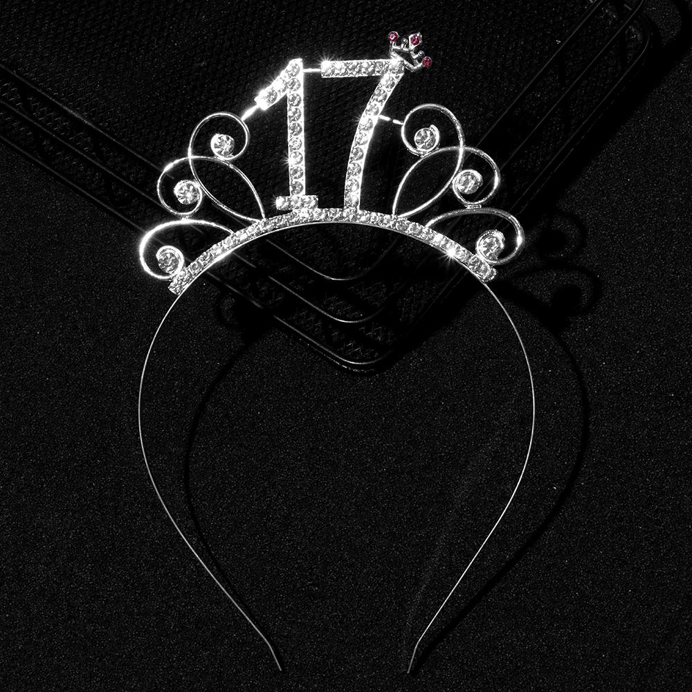 Decor Crystal Crown Tiara Birthday Party Decoration Diadem Hair Jewelry Birthday Crown Headband