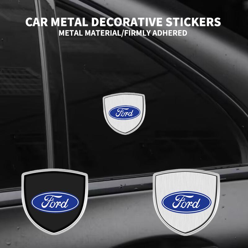 3D Metal Car Body Fender Emblem Shield Stickers Decor Car Interior Accessories For Ford Edge U387 CD2 CD4